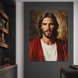 Divine Reflection of Grace Jesus Portrait - NicheCanvas