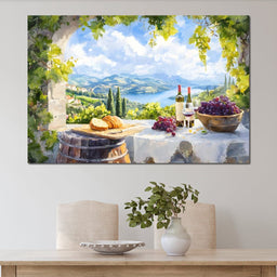 Countryside Vineyard Retreat - NicheCanvas