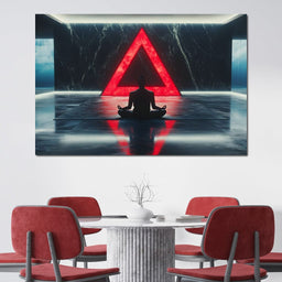 Silent Reflection Triangle - NicheCanvas