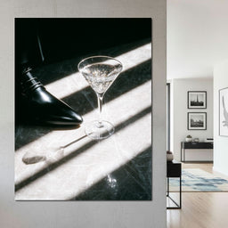 Martini Sparkle On Marble Luxury - NicheCanvas