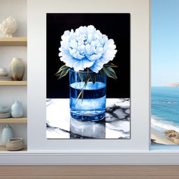 Floral Elegance in Reflection - NicheCanvas