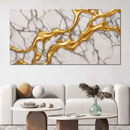 Marble River of Gold - TooplesArt - NicheCanvas