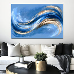 Rhythmic Flow of Liquid Motion - NicheCanvas