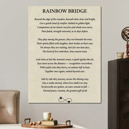 Rainbow Bridge Poem - NicheCanvas