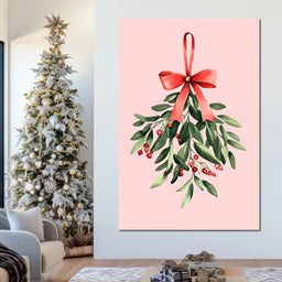 Festive Mistletoe Bouquet Charm - NicheCanvas