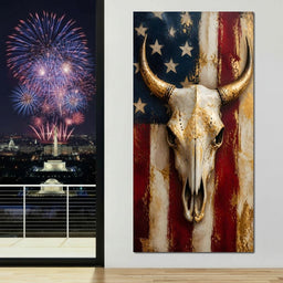 Gilded Horns Of The Republic - NicheCanvas