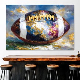 Golden Gridiron Glory Ball - NicheCanvas