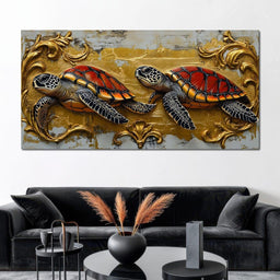 Golden Shell Odyssey - NicheCanvas