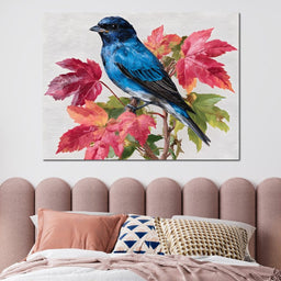 Bluebird Autumn Elegance - NicheCanvas