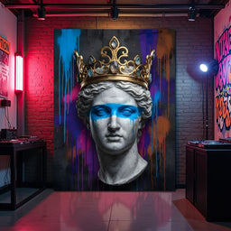 Crowned in Neon - NicheCanvas