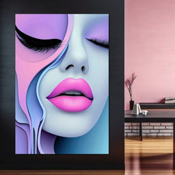 Lush Lips & Liquid Dreams - TooplesArt - NicheCanvas