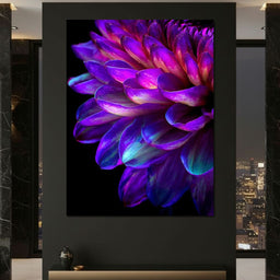 Electric Violet Petal Reverie - NicheCanvas