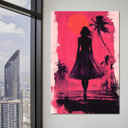 Sunset Silhouette - NicheCanvas