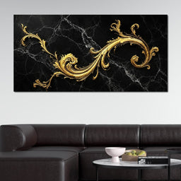 Baroque Flame on Obsidian Stone - TooplesArt - NicheCanvas