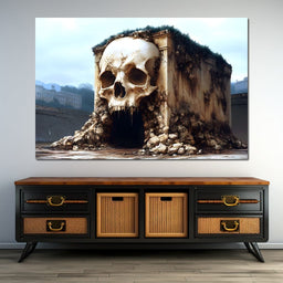 Skull Fortress Erosion Dreams - NicheCanvas