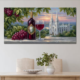 Sunset Vineyard Reverie - NicheCanvas
