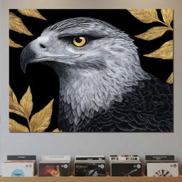 Majestic Sentinel Golden Leaves - NicheCanvas