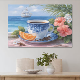 Seaside Morning Tranquility Coffee - NicheCanvas