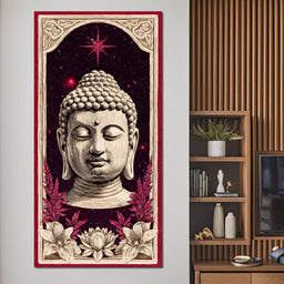 Cosmic Lotus Buddha Tranquil - NicheCanvas