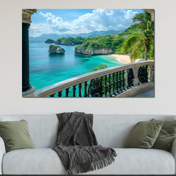 Oceanfront Paradise Escape - NicheCanvas