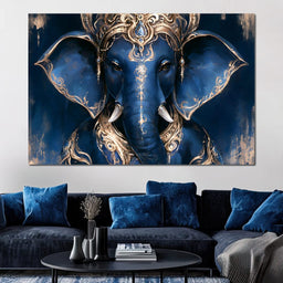 Divine Radiance of the Elephant Deity - NicheCanvas
