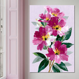 Pink Peony Garden - NicheCanvas