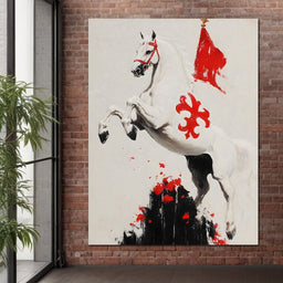 Gallant Steed Ascending - NicheCanvas