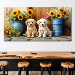 Sunflower Companionship Duo - NicheCanvas