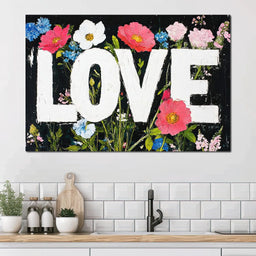 Floral Harmony Embrace - NicheCanvas