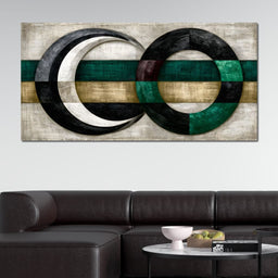 Silent Rhythms of Two Intersecting Worlds - NicheCanvas