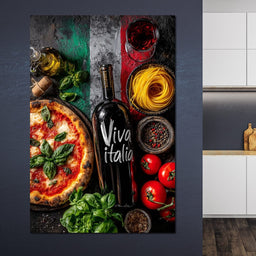 Italian Feast Still Life - NicheCanvas