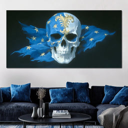 Sapphire Stars Sovereign Skull - NicheCanvas