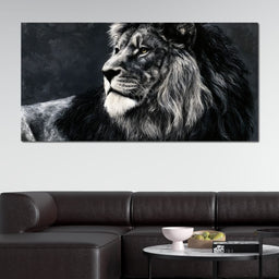 Somber Lion - NicheCanvas