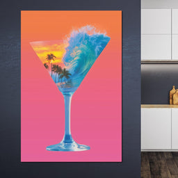 Double Exposure Martini - NicheCanvas