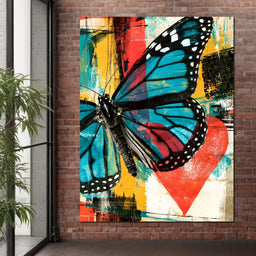 Neon Pulse Of A Painted Heart - NicheCanvas