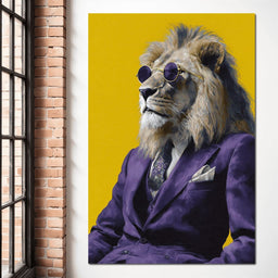 Regal Lion Boss Violet Suit - NicheCanvas