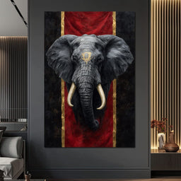 Golden Sigil Elephant King - NicheCanvas