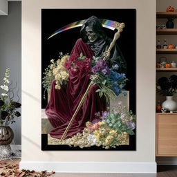 Death Rests With Fallen Petals - NicheCanvas