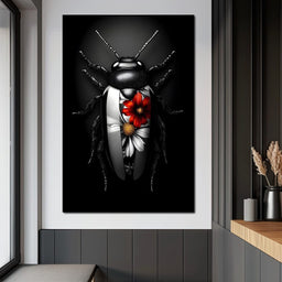 Petals and Velvet Wings - NicheCanvas