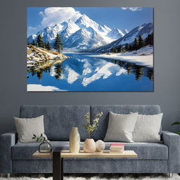Mountain Reflections Tranquil - NicheCanvas