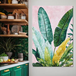 Tropical Leaf Harmony - NicheCanvas