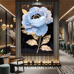 Golden Petal Elegance Bloom - NicheCanvas