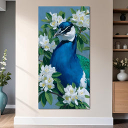 Peacock Radiance Blossoms - NicheCanvas