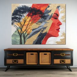 Tree of Vibrant Reflections - NicheCanvas