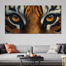 Tiger Stare Wilderness Majesty - NicheCanvas