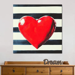 Heart Stripes - NicheCanvas