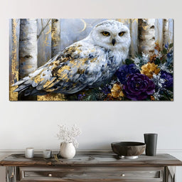 Silent Watcher Among Golden Birch - NicheCanvas