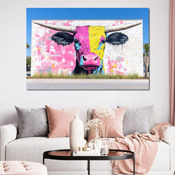 Street Art - Cute Horns - NicheCanvas