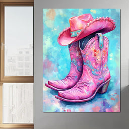 Radiant Cowgirl Boots Hat - NicheCanvas