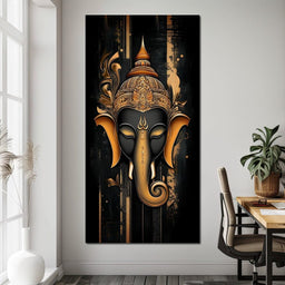 Golden Divine Elephant Aura - NicheCanvas